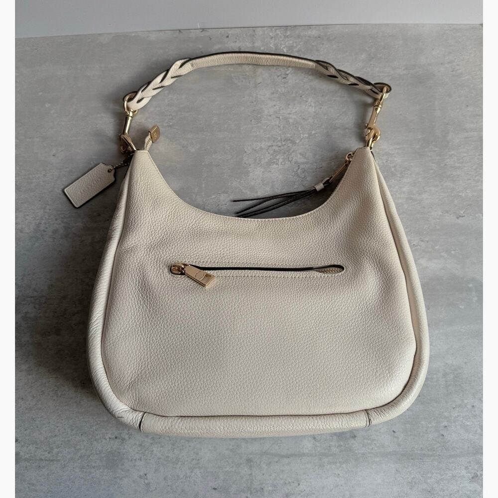 Coach Jules Hobo Shoulder Bag C9190 Cream Off White Leather Euro Summer Coastal - Picture 3 of 11
